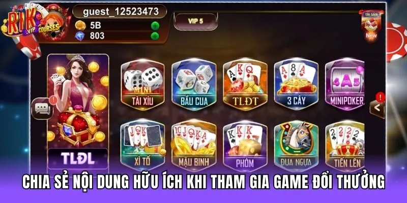 Chia sẻ nội dung hữu ích khi tham gia game đổi thưởng